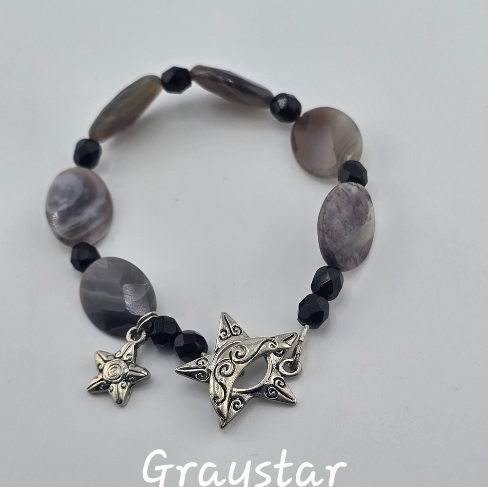 Handcrafted Beaded Bracelet with Gemstones and Crystals